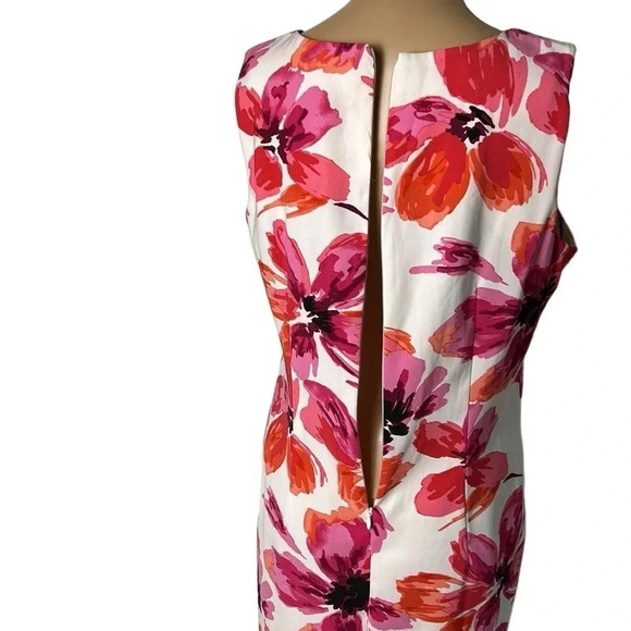 MARIO SERRANI dress, women size 8 . Multicolor, floral,sleeveless, back zip ,NWT - Picture 13 of 13